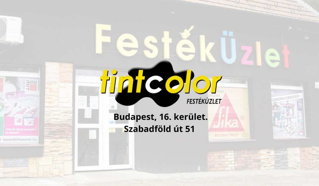 Tint Color festékbolt – ahol a színek életre kelnek